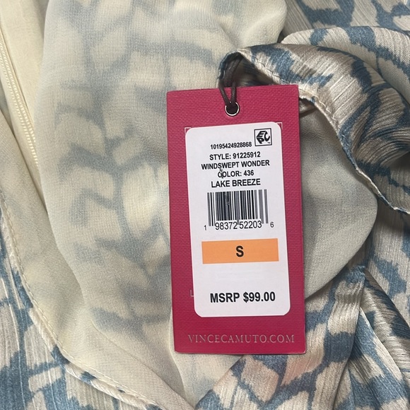 NWT Vince
Women's Printed Smocked-Waist Flutter-Sleeve Jumpsuit - Picture 7 of 7